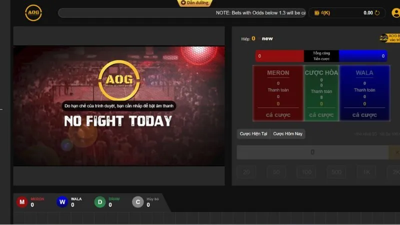 Các cửa cược khi tham gia chơi đá gà cựa dao