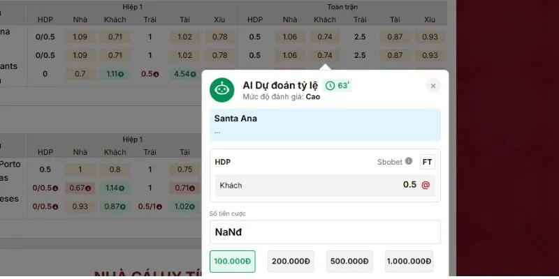 1Gom kết hợp thống kê chi tiết giúp người chơi tự tin xuống tiền